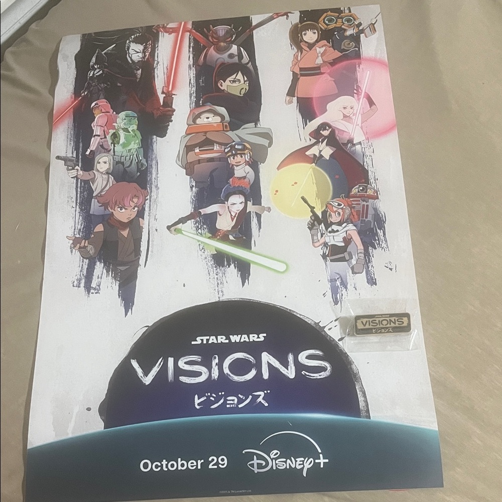 Star Wars Visions 2025 Poster & Pin Japan Celebration Limited US showing 10/7/25